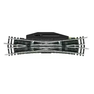 Traversée Jonction Double TJD électrique Minitrix 14960 15° - N : 1/160 - code 80 -