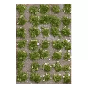 Kit de 35 Touffes d'herbe d'été Busch 3558 - HO 1/87