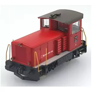 Locotracteur diesel TMIV 232 Rouge - DC - MABAR 81524 - CFF - HO 1/87