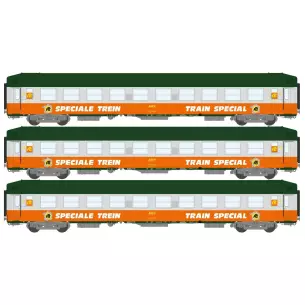 Set 3 Voitures UIC couchettes "Train Spécial" REE Modèles VB298 - HO 1/87 - SNCF