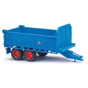Progress T 088 remorque, couleur bleu Busch 53800 - HO 1/87