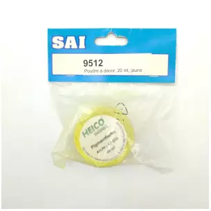 Terre à décor jaune contenant 20 ml