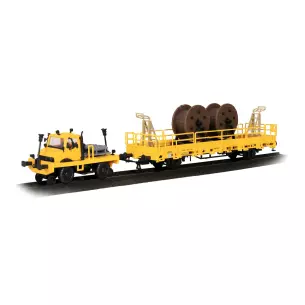 Railway equipment "UNIMOG" Kibri 16062 for track maintenance - HO 1/87