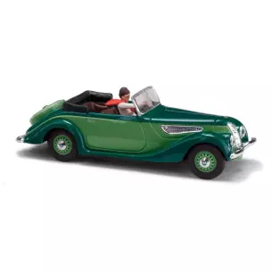 Voiture BMW 327 cabriolet Busch 40254 - HO 1/87 - livrée verte
