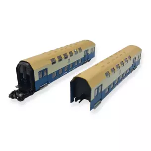 Coffret 2 voitures à 2 niveaux - Rivarossi HR4372 - HO 1/87 - DR