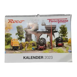 Calendrier mensuel 2023 à l'effigie de Roco et Fleischmann - Roco 81845
