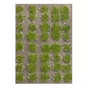 Kit de 40 Touffes d'herbe de printemps Busch 3551 - HO 1/87