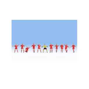 Équipe de foot - 11 joueurs rouges NOCH 15987 - HO 1/87