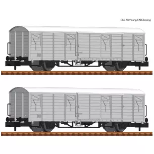 2 piece set Refrigerator wagons Interfrigo- DR