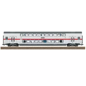 Voiture 2 niveaux IC2 DApza 682.2 2nd classe Trix 23256 - DB - HO 1/87