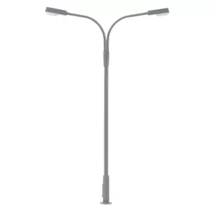 Un lampadaire à deux bras avec LED - Faller 180220 - HO 1/87