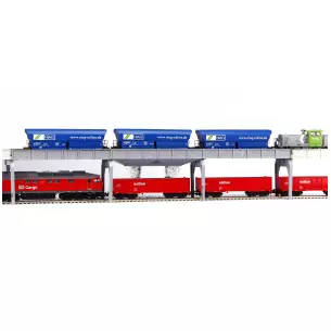 Pont de déchargement fonctionnel PIKO 61122 - HO 1 : 87