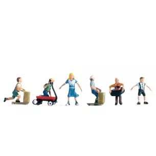 Lot de 6 enfants en train de jouer NOCH 36811 - N 1/160