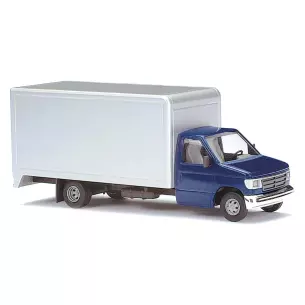 Ford E-350 Van - Busch 89116 - HO 1/87 - livrée bleue et grise claire