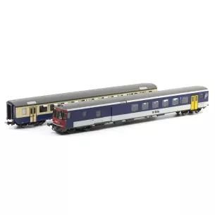 Coffret 2 voitures BDt + B PIKO 96090 - HO 1/87 - BLS - EP VI - 3 rails