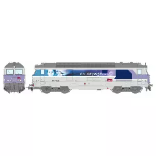 Locomotive Diesel BB67628 EN VOYAGE "Nevers" REE MODELES MB169 - SNCF - HO 1/87