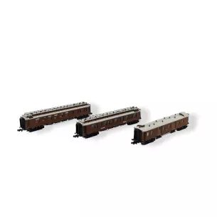 Set 3 voitures Express - HOBBYTRAINS H22105 - N 1/160 - CIWL