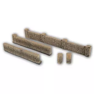 Murs de Grès miniature Noch 58282 - HO 1/87 - longueur 1040 mm