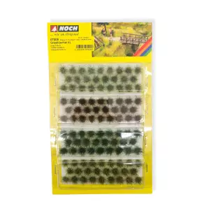 Lot de 104 touffes d'herbes XL - 4 nuances vertes -  9mm - HO 1/87 - NOCH 07005