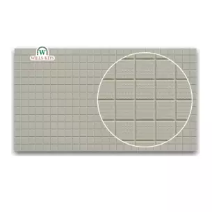Kit de 4 feuilles "Pavés tactiles" Wills-Kits SSMP233 - HO : 1/87 | OO : 1/76