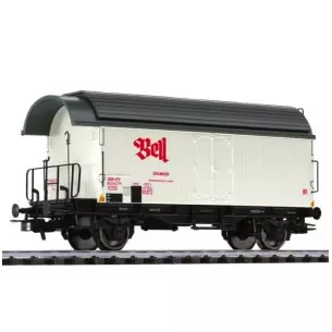 Wagon couvert blanc livré BELL