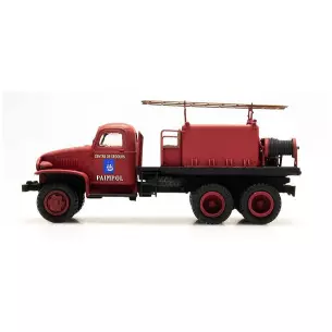 Camion de pompier GMC avec cabine tôlée "PAIMPOL"
