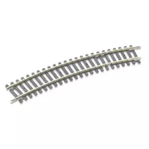 Curved rail radius 438 mm 22,5° Peco ST225 - HO : 1/87 - Code 100