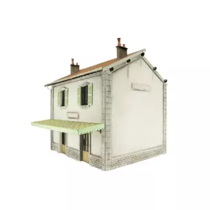 PLM Railway Station with 2 Doors Wood Model 301004 - O 1/43