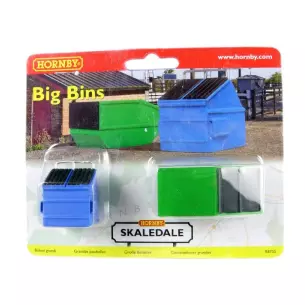 Set de grandes poubelles