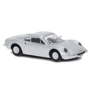 Voiture Ferrari Dino 246 GT grise PCX 870219 - HO 1/87
