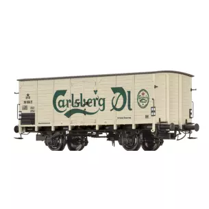 Wagon à bière CARLSBERG DSB - HO 1/87 - Brawa 49066