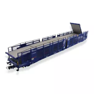Wagon porte-autos articulé LEAKS Jouef HJ6236 - HO 1:87 - EP VI