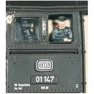 Steam locomotive drivers and painters