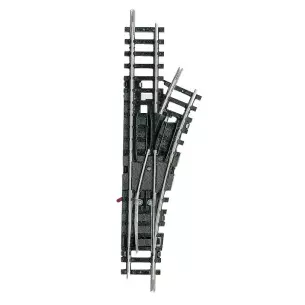 Aiguillage à droite Minitrix 24° 104.2 mm - N : 1/160 - code 80 - 14953