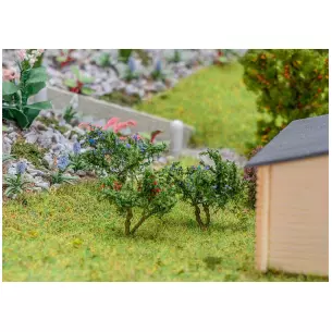 lot de 12 buissons myrtilles et groseilles FALLER 181285 - HO 1/87