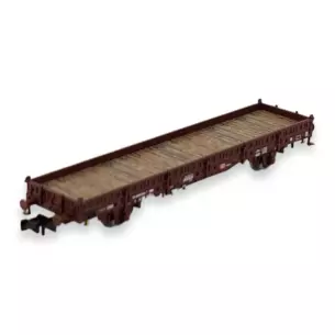 Wagon plat Ks 446 à ranchers pivotants Fleischmann 825742 - N 1/160 - DB - EP V