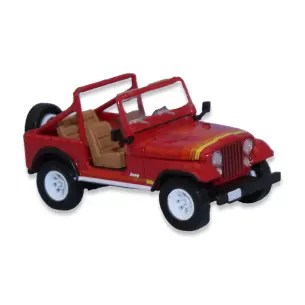 Voiture Jeep CJ-7 Renegade PCX 870314 - HO 1/87 - livrée rouge