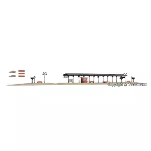 Quai de gare couvert Baden-Baden Vollmer 47504 - N 1/160 - 65 x 35 x 45 mm