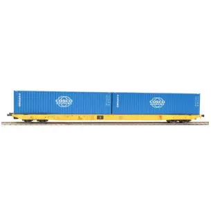 Wagon porte conteneur Sggnss CLIP Cosco - HO 1/87 - Igra 96010054