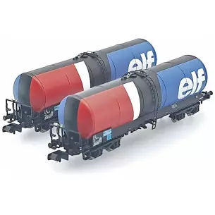 Set 2 Wagons Citernes "ELF" REE Modèles NW239 - N 1/160 - ANF - EP IV
