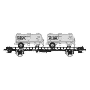 Wagon UFR bi-carrier and trailers SULLY-FLAYAC - HO 1/87 - REE WB616