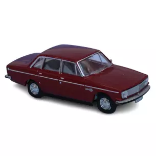 Voiture Volvo 144, rouge foncée métallisée 1966 - Brekina 29424  - HO : 1/87 -