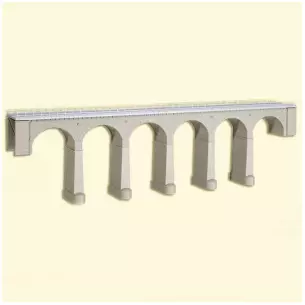 Pont viaduc / voie simple droit