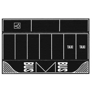 2 Feuilles "Parking" Asphalte 220x140mm NOCH 60718 - HO 1/87