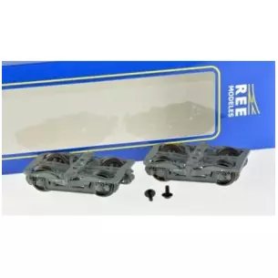 Set of 2 Y24 bogies, 4 SKF boxes, slate grey, 1 type 1 dynamo
