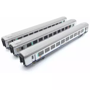 Set of 3 PACA LS Models passenger cars 41203 - HO : 1/87 - SNCF - EP V / VI