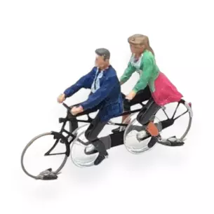 Homme & Femme en tandem Magnorail KKD-1 - HO 1/87 - déjà assemblé