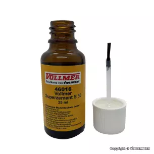 Un flacon de colle "Super Ciment 30 secondes" VOLLMER 46016 - 25 mL