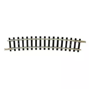 Rail courbe 15° R4 329mm de rayon, il faut 24 voies pour faire un cercle