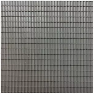 Plaque plastique toit type tuiles mécaniques grises